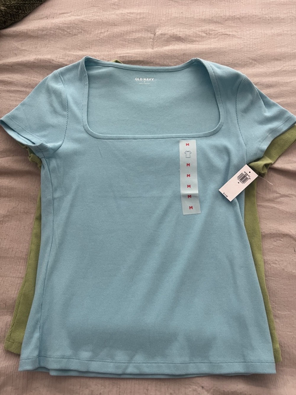 Old Navy Women's Scoop Neck Rib Knit Tops - Picture 3 of 4